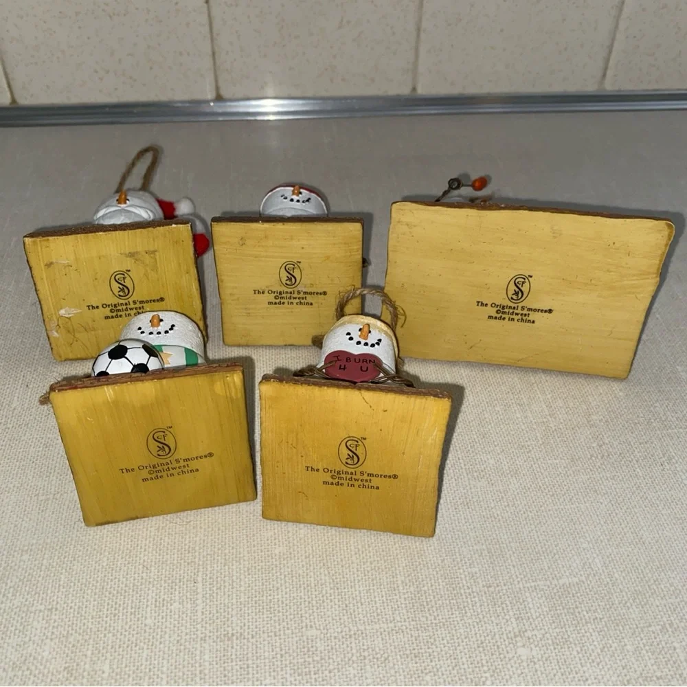 Midwest‎ Canon Falls The Original S'mores Snowman Christmas ornament Lot 5